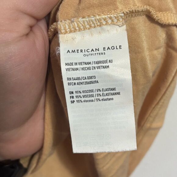 American Eagle Outfitters Women's Beige Short Sleeve Tee medium - Picture 3 of 4